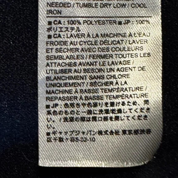 Banana Republic Melton Volume Preppy Jacket in Navy Blue Size Medium - Picture 9 of 11